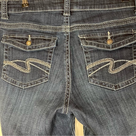 Lee Thick Stitch Dark Wash Straight Leg Denim Jeans Women’s Size 38x30 - Picture 5 of 9